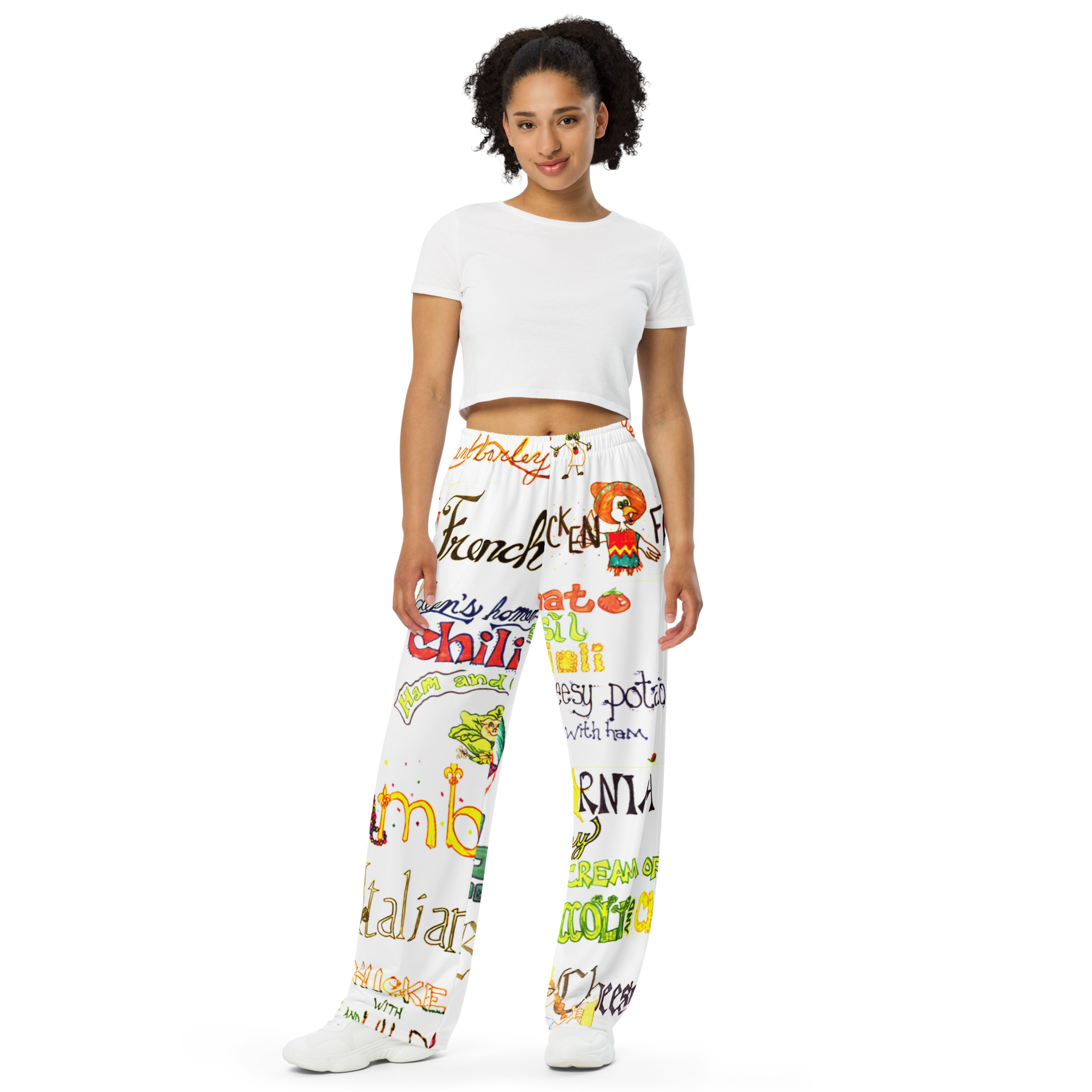 All-over print unisex wide-leg pants – The Plaza Tavern & Grill